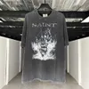 Men's T-Shirts Frog Drift New Fashion Streetwear SAINT MICHAEL Vintage Retro Oversized Loose Tee Tops T-shirt for men T230621