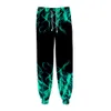 Mens Pants Blue Green Red Purple Flame 3D Printed Joggers Casual Trousers Män kvinnor Hip Hop Personlig Sweatpants Streetwear Pant 230620