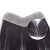 Flequillo en forma de V Frente Línea de cabello humano Postizo frontal para hombres con cintas Reemplazo de cabello natural brasileño para calvicie No remy 230620