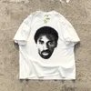 Herr t-shirts groda drift streetwear sommar vintage minnet kobe bryant överdimensionerade lösa vita basketbomullstoppar t-shirt för män t230621