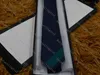 Cravatta da uomo in seta con cravatta nera blu Jacquard Party Wedding Business Woven Fashion Design con scatola G898