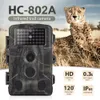 Av Kameraları HC802A Trail Kamera Açık Mekan Vahşi Yaşam IR Filtre Gece Görüntüleme Hareket Algılama İzcilik PO Tuzakları Track 230620