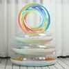 Zand Spelen Water Plezier Regenboog Opblaasbare Zwemmen Ring Zwemmen Float Zomer Strand Water Plezier Zwembad Speelgoed Voor Volwassenen Kinderen Kids 230621