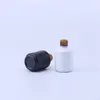 Storage Bottles 12pcs/lot 15ml Empty Black Nail Polish Bottle &Small Brush Art Container Glass Oil