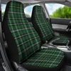 Car Seat Covers Green And White Plaid Black Or SUV Universal Fit Front Bucket Protectors