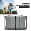 Trampolines 10Ft Trampoline Enclosure Net Children Trampoline Replacement Accessories Jumping Bed Inner Safety Fence Net 6/8 Poles 230620