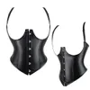 Slimming Belt Women Corset PU Short Up Waist Trainer Underbust Corset Steampunk Gothic Clothing Black Corsets Belt Waist Slimming Corselet 230620