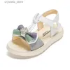 XZVZ Girls Sandals Sparkly Bow Princess Kids Shoes Non-slip Lightweight Girls Summer Sandals Childrens Party Shoes L230518