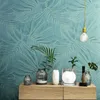 Wallpapers Non-woven Leaves Wall Paper Covering Roll Pastoral Leaf Decor Mural Abstract Wallpaper For Study Tea Room Restaurant El