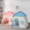 Tende giocattolo Tenda per bambini Giochi all'aperto per interni Giardino Tipi Princess Castle Pieghevole Cubby Toys Tende Enfant Room House Teepee Playhouse 230620