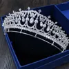 Coiffes Bijoux en argent Famille royale britannique Perle Accessoires de cheveux de mariage Couronne Diadèmes