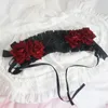 Imprezy zaopatrzenie w anime moje ubranie kochanie Marin Kitagawa Cosplay Gothic Rose Black Headband Lolita Props Halloween Hair Akcesoria B2136