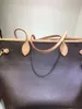 Sac fourre-tout de créateur femme grands sacs à main jamais shopping complet femmes de haute qualité luxe classique fleur vérifié sac à bandoulière MM taille sacs à main sac de plage pochette portefeuille haut