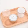 15 30 50G Pearl White Acrylic Airless Jar Round Cosmetic Cream Pump Packaging Bottle LX8995High Quantity Buehe