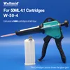 Caulking Gun 50ML 4 1 AB cartridge Manual Gun for ab glue Super long life Gun Mixing Dispensing Dispenser push rod ARALDITE Glue Gun 230620