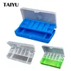 Acessórios de pesca TAIYU Portable Tackle Box 11 compartimentos Doubledeck Storage Case Acessórios de pesca de carpa Lure Hook Soft Bait tool box 230621