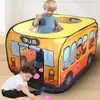 Tende giocattolo Game House Play Tent Bus Ocean Car Pieghevole Pop Up Toy Playhouse Giocattolo per bambini Boy Girls Indoor House Ocean Balls Pool Toy Tent 230620