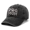 Gorras de béisbol PERRO MOM Letras blancas Gorra de béisbol bordada Algodón Lavado Hombre Al aire libre Deportes casuales Pareja Vino negro Sombrilla roja Sombrero 230620