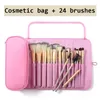 Косметические сумки для макияжа щетки установки 24-PCS Bag Women's Travel Fold Organizer Make Up Bound Found