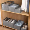 Storage Bags Wardrobe Clothes Organizer For Jeans Durable Large Compartment Pants