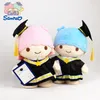 Animali di peluche farciti Cartone animato giapponese Cinnamoroll Little Twin Star Doll Abito da laurea Cappello da dottore Bachelor Uniform Peluche Regalo di festa Bambini 230621