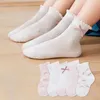 Kids Socks Kids Socks 5 PairsLot Spring Summer Cotton Girls Socks Cute Flowers Pattern for Children Baby Little Girl Clothing Accessories 230620