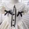 Mädchenkleider Einzelhandel Neue Baby Mädchen Sommer Bogen Kleid Prinzessin Kinder Swee Party Kleid Urlaub 2-7 T AA230531