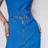 Fashion Metal Chain Belt Womens Designer Waist Chains Gold Versatile Light Luxury Ladies Belts Casual Skirt Accessories