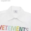 Mäns casual skjortor god kvalitet strassvätningar överdimensionerade skjortor män 1 1 multicolor vetements kvinnor mode tröjor vtm vit blus t230621