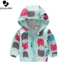 Vêtements de pluie 2023 Enfants Vêtements Garçons Vestes Enfants À Capuche Zipper Coupe-Vent Bébé Mode Imprimer Manteau Infant Imperméable À Capuche Pour Les Filles 230620