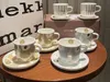 Tazza e piatto fiore Set 4 pezzi 2 tazze 2 piatti con sacchetto regalo Set tazze da caffè