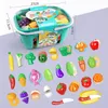 Cuisines Jouer Nourriture 16-30PCS Cuisine Faire semblant Jouer Ensemble Simulation Couper Fruits Légumes Burger Alimentaire Cuisine Enfants Jouets Éducatifs pour Enfant Filles 230620