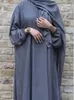 Roupas étnicas com capuz Abaya Jilbab para mulheres Nida Ramadan muçulmano Hijab vestido longo roupa de oração islâmico Dubai turco modesto Abayas 230620