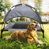 Kattbärare förhöjda hundbädd med takhoppad höjd bärbar anti-halkskugga tält tungt utomhus