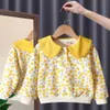 T Shirts 2023 Fashion Girls 'Sweaters Autumn and Winter Thicking Korean Children's Clothing Casual Girls Tops 230620