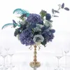 Dried Flowers Artificial Rose Flower Ball Wedding Party Event Table Centerpieces Decor Dessert Floral Arrange with Feather Window Display Prop