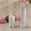 15 ml 20 ml 30 ml Leere Airless-Pumpflaschen Silber Transparent Mini Tragbare Vakuum-Kosmetikbehandlung Reiseflasche 100 Stück Hohe Menge Vtgjn