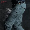 Mens Pants Elasticity Tactical Cargo Outdoor Urban Commute Comfortable Waterproof Multipocket Climbing Hiking Casual Male 230620