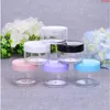 10G 1000pcs/lot -Plastic Refillable round cream empty jar containers, nail art boxes case storage wholesalehigh qualtity Omvor