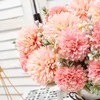 Dried Flowers Pink Dandelion Artificial Silk Fake Bouquet Christmas Wedding Home Table Decoration Valentines Day Gift Crafts Wholesale