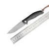 Handgjorda Damaskusuppsamlingsvikskniv med delikat läderhöljet trähandtag Klassisk utomhusficka EDC -kniv