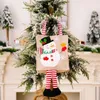 Новый рождественский подарочный пакет с милым мультфильмом мультфильм Санта -Клаус снеговик