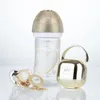 Jouets de dentition pour bébé Miyocar Gold 3pcs Set Sucettes personnalisées de luxe et bouteille avec nom pour garçon fille 06 mois douche 230621