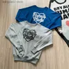 Erkek Hoodies Sweatshirts Kaliteli ağır kumaş insan yapımı moda sweatshirts erkekler büyük boy tavşan baskısı kadınlar mürettebat kapşonlu erkek giyim t230621