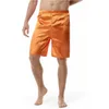 Pijamas masculinos pijamas de seda dourados, cetim, calças curtas, casuais, confortáveis e descontraídos, calças de pijama para casa, roupas íntimas masculinas