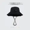 All-match Bucket Hat Dames Summer Washed Big Brim Vacation Burrs Hang Rope Sun Protection Sun Hat Outdoor Alpine Caps