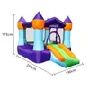 Mini maison de rebond pour enfants intérieur maison château gonflable Mighty Moonwalk Bouncer Jumper avec souffleur enfants fête en plein air jouer amusant dans le jardin arrière-cour petits cadeaux