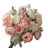 Dekorativa blommor False Flower Bouquet 1 Fashion 18 Heads Easy Care Home Decor Po Props Supplies