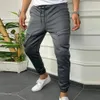 Calças masculinas com cordão e bolsos duplos calças esportivas masculinas calças de ginástica 230620