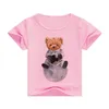 T Shirt Moda Çocuk Giysileri Varış 4 Renk Yaz Konforlu Güzel Toddler Kızlar Kısa Kollu Karikatür Sevimli Küçük Ayı Tişört 230620